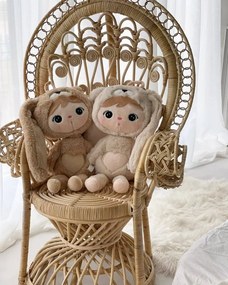 Bábika králik béžový s menom Hanka 50 cm