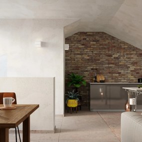 Nástenné svietidlo Leo Line, 1x biele keramické tienidlo