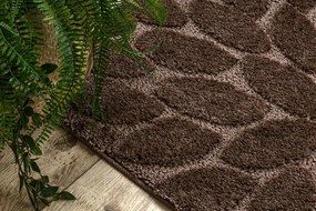 Kúpeľňový koberček SUPREME LINES kamienky, hnedý