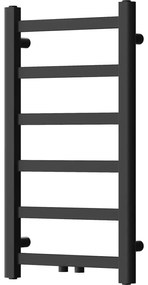 Mexen Bolt, vykurovacie teleso 700 x 400 mm, 165 W, spodné a stredové, čierna, W126-0700-400-00-70