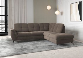 XXXLutz ROHOVÁ SEDAČKA, textil, tmavohnedá Sit & More - Sedačky - 000144013381