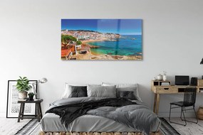 Obraz na akrylátovom skle Španielsko coast beach city 140x70 cm
