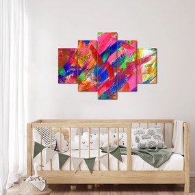 Obraz - Farebná abstrakcia (150x105 cm)