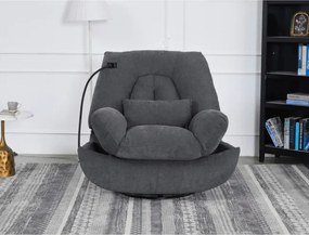 Polohovacie kreslo sivé, elektrické TV-7089 GREY2
