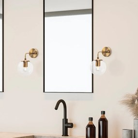 Nástenné svietidlo v bronzovej farbe ø 15 cm Viran – Opviq lights