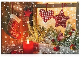 Markslöjd 704359 - LED Svietiaci dekoračný obraz CANVAS LED/0,18W/3xAA