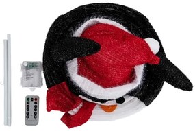 Aigostar - LED vianočná vonkajšia dekorácia 50xLED/3xAA 0,7m IP44 tučniak