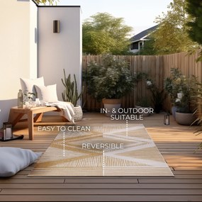 ELLE Decoration, Kusový koberec Gemini 106017 Ochre z kolekcie Elle – na von aj na doma, 80x150, žltá, chodba / predsieň