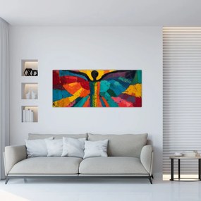 Obraz - Maľovaný anjel (120x50 cm)