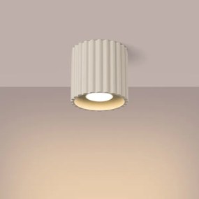 Sollux SL.1789 - Bodové svietidlo AURA 1xGU10/10W/230V 10 cm krémové