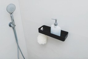 Kuchinox APO, nástenná polička 286x108x43 mm, čierna matná, LAV-AKA_701T