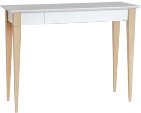 Biely pracovný stôl Ragaba Mimo, dĺžka 105 cm