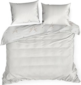 VIANOČNÉ SATÉNOVÉ OBLIEČKY BOSQUE 160X200 CM, 2 KS 70X80 CM VZOROVANÉ