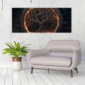 Obraz – Strom života v láve I. (120x50 cm)