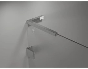 Mexen Lunar, L Duo výklopný sprchový kút 115 x 115 cm, 8mm číre sklo, chrómový profil, 834L-115L-115P-01-00