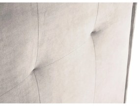 Krémovobiele čelo postele 140x120 cm Monica – Milo Casa