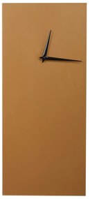 Železné nástenné hodiny 22 x 50 cm zlaté POMBAL Beliani