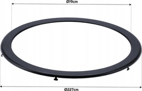 LED zapustený panel - 19w 2000lm 4000k + čierny rám