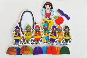 MARIONETINO Veľká sada bábok a kulís – Snehulienka a sedem trpaslíkov