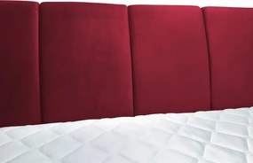 Posteľ boxspring Fresco 180x200 cm, červená látka
