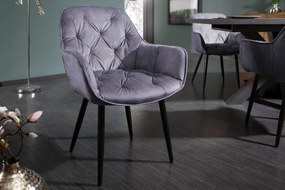 Stolička Milano grey velvet