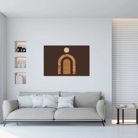 Obraz - Oranžové oblúky N⁰3 (90x60 cm)