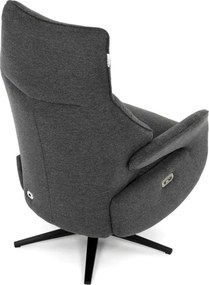 Polohovacie kreslo sivé, elektrické TV-B3973 GREY2
