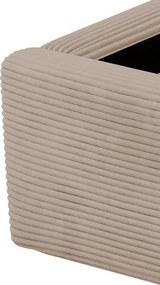 Posteľ Inez 180x200 cm, svetlo hnedá štrukturovaná látka