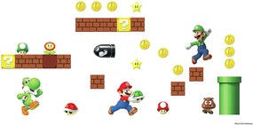 Hravé nálepky SUPER MARIO nielen do chlapčenskej izby