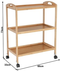 Tempo Kondela Servírovací vozík, prírodná, MARSEL