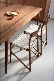 Biela/hnedá jedálenská stolička Fawn – Gazzda