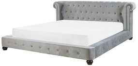 Manželská posteľ 180 cm CAVILLA (s roštom) (sivá). Vlastná spoľahlivá doprava až k Vám domov. 1023640