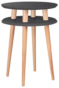 Grafitovosivý konferenčný stolík Ragaba UFO, Ø 45 cm