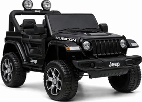 LEAN CARS Jeep Rubicon 4x4 batéria auto čierna