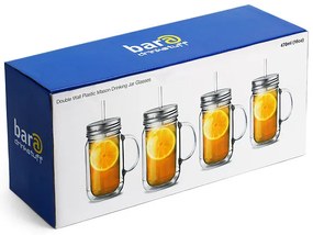 Bar@drinkstuff Plastový krčah Mason 16oz / 470ml