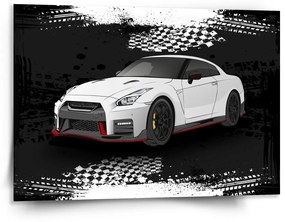 Sablio Obraz Nissan GTR 35 Čierny - 150x110 cm