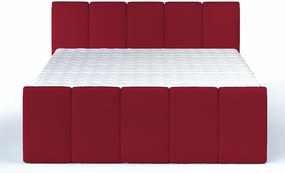 Posteľ boxspring Fresco 180x200 cm, červená látka