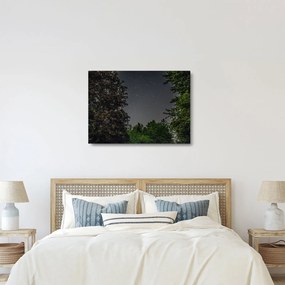 Sklenený obraz nočnej oblohy (70x50 cm)