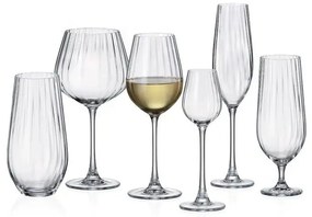 Crystal Bohemia BOHEMIA COLUMBA OPTIC POHÁR NA ŠAMPANSKÉ 260ML SADA 6KS