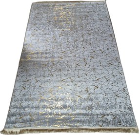 Moderný koberec Parys v sivo-zlatej kombinácii – nízky vlas Rozmer: 50x80 cm
