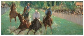 Obraz - Edouard Manet, At the Races, reprodukcia (120x50 cm)