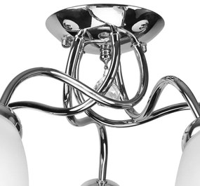 Prisadený luster MIRANDA 5xE27/60W/230V lesklý chróm