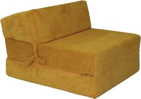 Rozkladacie molitanové kreslo (matrace) DOT - medovo žlté