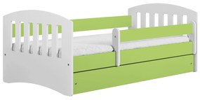 Letoss Detská posteľ Classic 1 - 160/80 Zelená S matracom S uložným priestorom