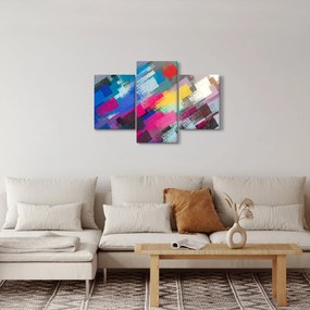 Obraz - Farebné ťahy štetcom (90x60 cm)