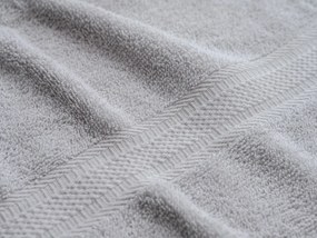 Uterák BIBAZ 50x100 cm, svetlosivý, 100% bavlna