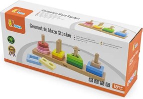 Kocky s triedičom tvarov Viga 44685 geometrické obrazce