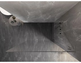 Mexen, Mexen Lunar L sprchová stena pravá 100 x 200 cm, priehľadná 8 mm, chróm - 830L-100-000-01-00-P