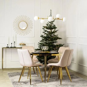 PROXIMA.store - Čalúnená jedálenská stolička CARO FARBA: sivá