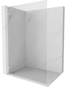 Mexen Lunar L sprchová stena ľavá 110 x 200 cm, 8mm číre sklo, brúsená oceľ, 830L-110-000-97-00-L